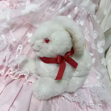 Steiff 슈타이프 봉제 인형 토끼 화이트 빈티지