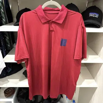TANGRAM 빨간색 피케 셔츠 L 사이즈