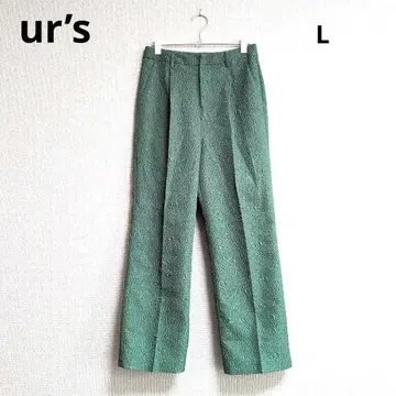 0370 ur's 유어즈 엠보싱 가공 자카드 팬츠 L