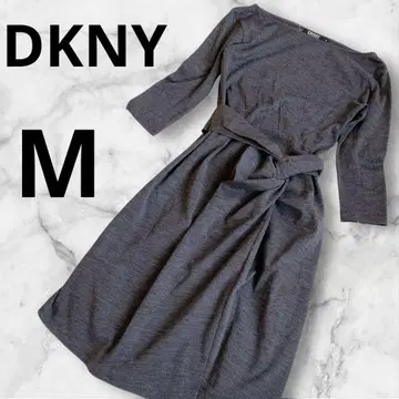 DKNY 다나카란 뉴욕 오프숄더 원피스 M 차콜 그레이