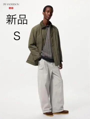 유니클로 JW ANDERSON 코듀로이 워크 팬츠 그레이 S 새상품