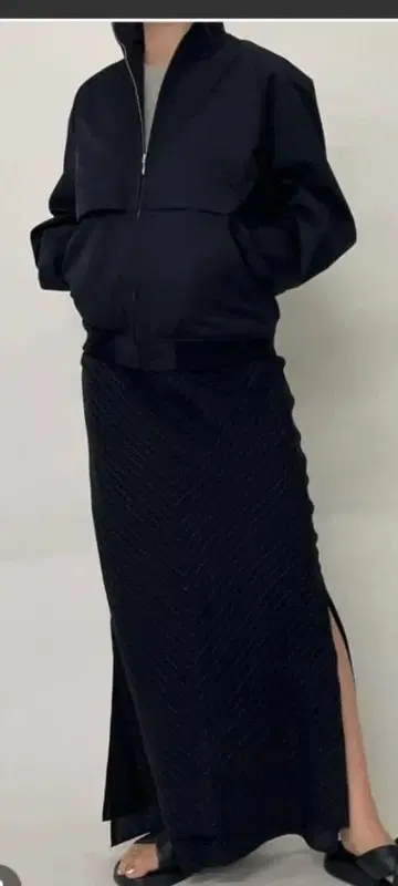 IENA TC 트윌 탄력 해링턴 자켓 Size 36