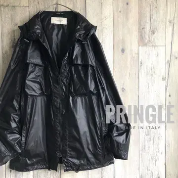 이탈리아제 PRINGLE 푸딩 2WAY 나일론 자켓 코트 블랙