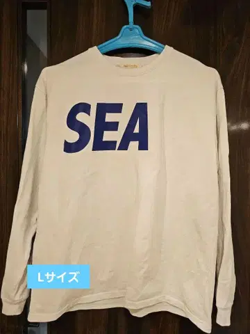 WIND AND SEA SEA 로고 긴팔 티셔츠 화이트