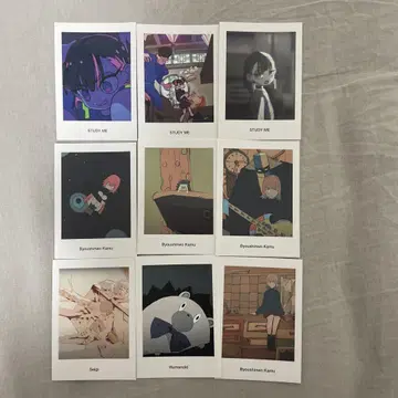 계속 한밤중이면 좋을 텐데 폴라로이드 스티커