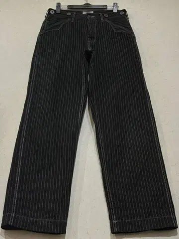 샷 782-2910010 신치 벨트 워바쉬 워크 데님 팬츠