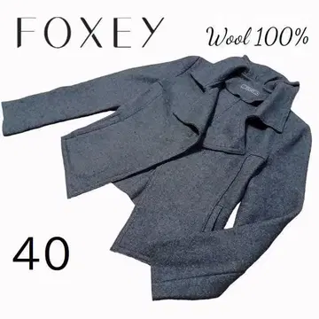 Foxey 울 테일러드 자켓 콩코드 40