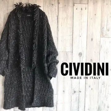 이태리제 CIVIDINI 치비디니 알파카 실크 혼방 니트 가디건