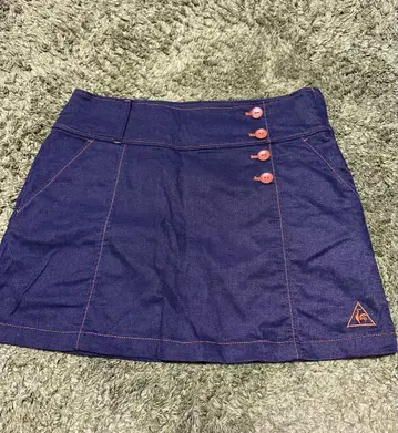 가격 인하 네이비 데님풍 스커트 GOODY!