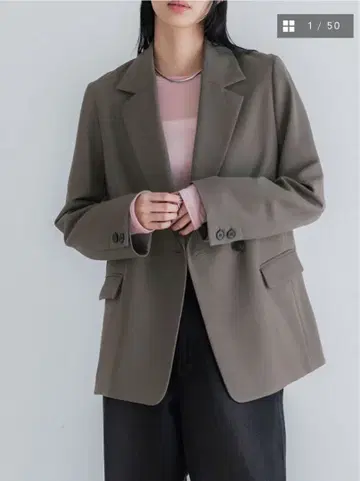 crewre 더블 테일러드 자켓 모카 size 3