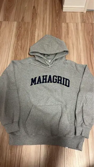 mahagrid. 그레이 후드티 L 사이즈