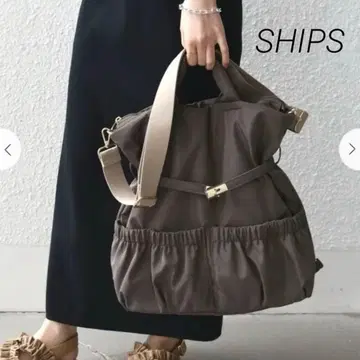 40% 오프 택 포함 새상품 SHIPS 3WAY 퍼프 백팩 그레이