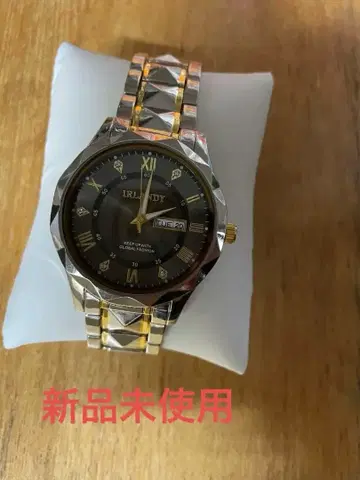 IRLANDY 쿼츠 손목시계 블랙 다이얼