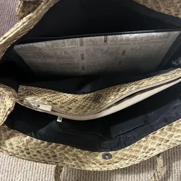 골드 크로커다일풍 토트백