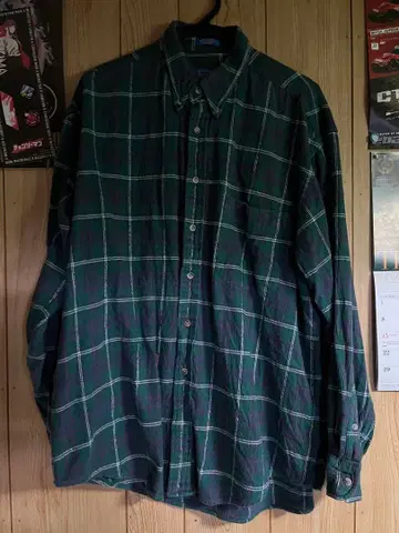 Pendleton 체크 무늬 긴팔 셔츠 100% 코튼