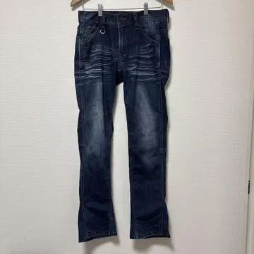 블루 스트레이트 데님 팬츠 사이즈 46