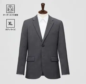 새상품 ] UNIQLO 감동 자켓 XL 울라이크 다크 그레이 남성용