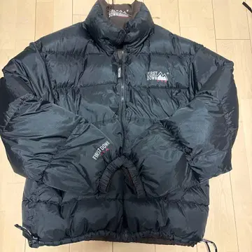 FIRST DOWN 다운 자켓 블랙 브라운