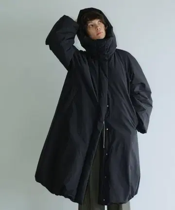 CLANE BALLOON HOODIE LONG DOWN COAT