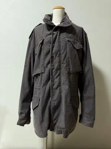 빈티지 80s M65 필드 자켓 밀리터리 브라운 카모