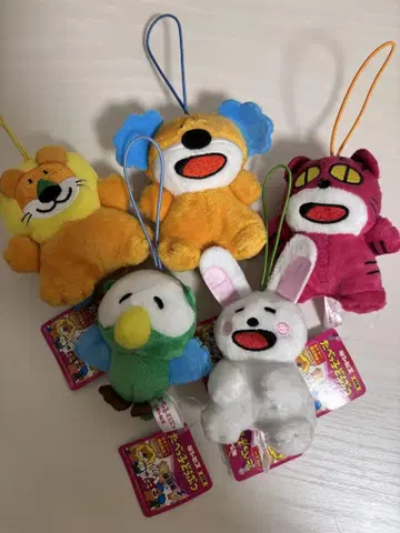 타베코 동물 스트랩 5개 세트