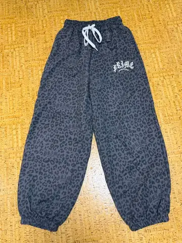 PRIMEMEMBERS LeopardWideJoggers Black