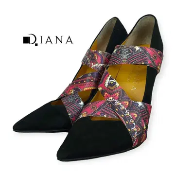 새상품급 DIANA 다이애나 펌프스 블랙 하이힐 블랙 23.5