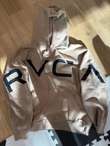 RVCA 베이지 후드티 L 사이즈