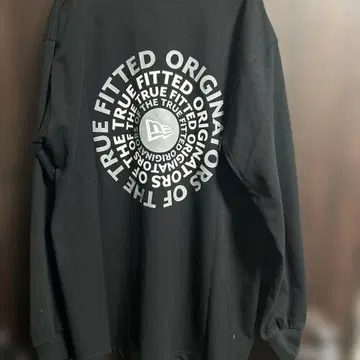 새상품 New Era 블랙 긴팔 티셔츠 XL