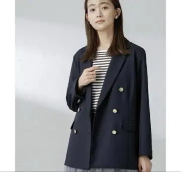 [ 새상품급 ] 더블 브레스트 자켓 나노 유니버스 네이비 골드 버튼 겉옷