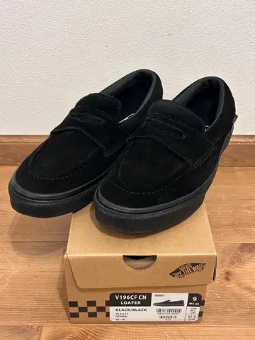 반스 스웨이드 VANS 로퍼 스웨이드 블랙 27cm