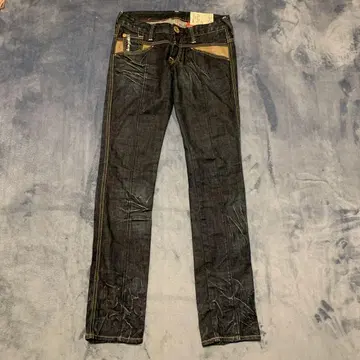 y2k 그런지 ANTGAUGE 워시 데님 로우라이즈