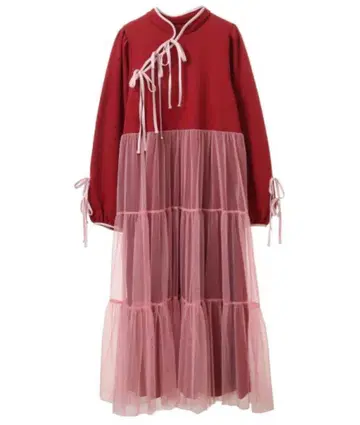 새상품 택 포함 캔디스트리퍼 RIBBON CHINA 원피스