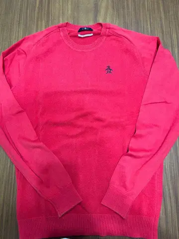 Musingwear 빨간색 크루넥 스웨터 M
