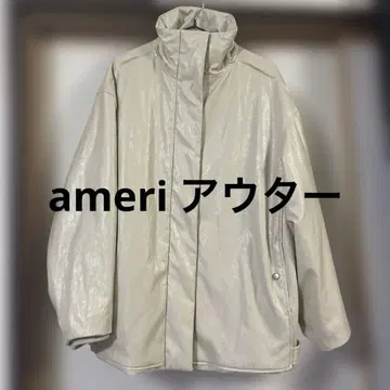 AMERI 페이스트 라이크 페이크 레더 자켓 S 사이즈