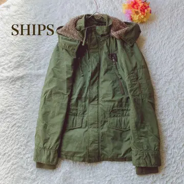SHIPS 쉽스 [ Free ] 올리브 그린 모즈 코트 캐주얼