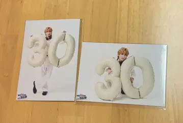 30 숫자 벌룬 포즈 사진 2장 세트