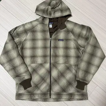 Patagonia 00s 옴브레 체크 지퍼 후드티 후디 XL