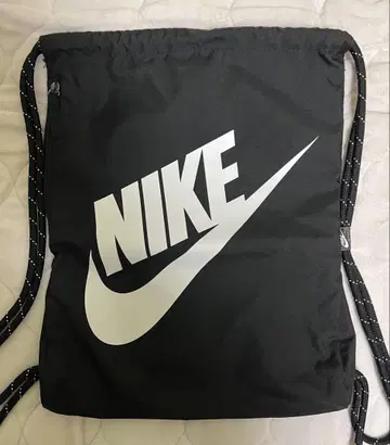 NIKE 블랙 짐색 드로우 스트링 냅색