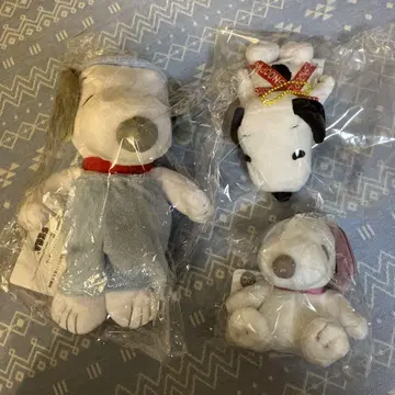 스누피 봉제 인형 목욕 타임 외 3종 세트