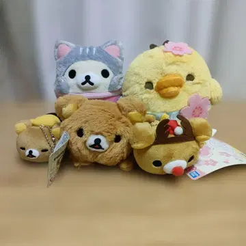 리락쿠마 봉제 인형 제일복권 소품함 캐릭터 키이로이토리