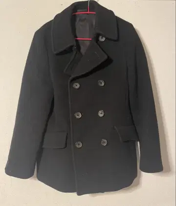 블랙 울 피코트