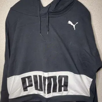 PUMA 후드 부착 후드티 그레이