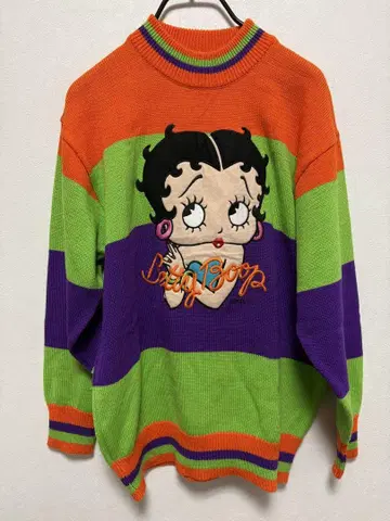 베티 니트 베티 부프 일본제 BettyBoop 90s 맨투맨