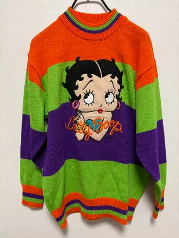 베티 니트 베티 부프 일본제 BettyBoop 90s 맨투맨