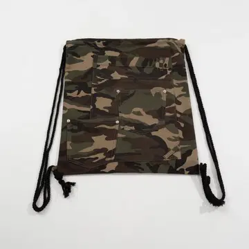 카모 패턴 드로우 스트링 백