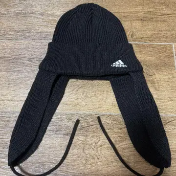 아디다스 adidas 이어 플랩 와치 귀마개 니트 모자 블랙