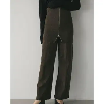 [ STYLE MIXER ] 레이어드 집업 니트 팬츠