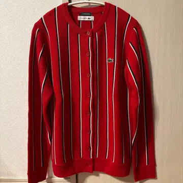 BEMS BOY 별주 LACOSTE 스트라이프 가디건 36