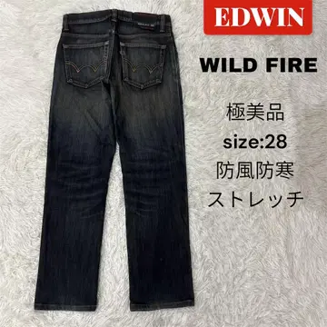 EDWIN WILD FIRE 데님 W28 방풍 방한 웜 팬츠 스트레치